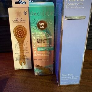 Skincare Bundle Routine with daily facial brush